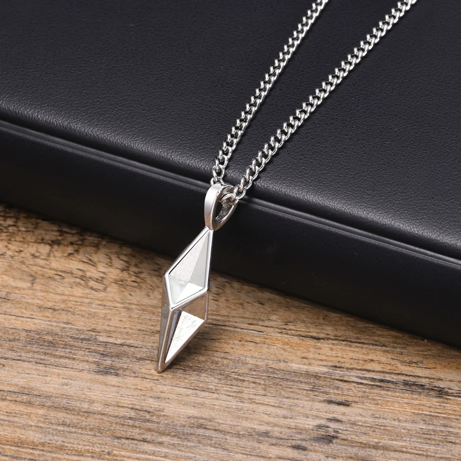 The Geometric Prismatic Pendant Necklace