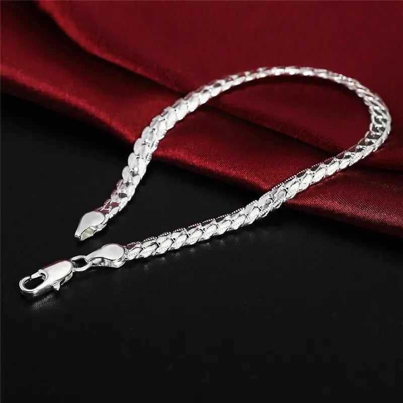 Genuine 925 Sterling Silver Second Skin Bracelet