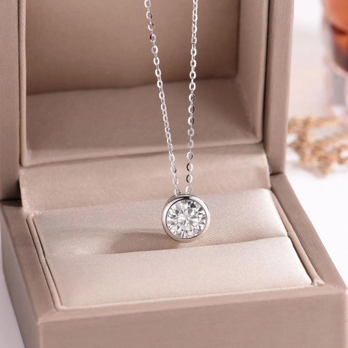 The Solitaire Point of Light Necklace