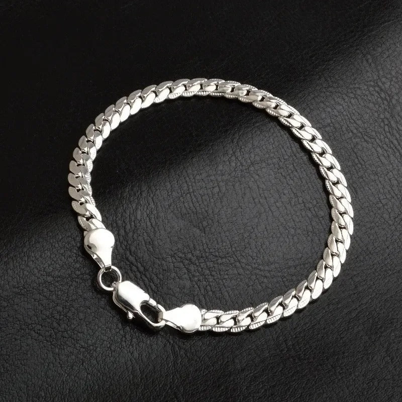 Genuine 925 Sterling Silver Second Skin Bracelet