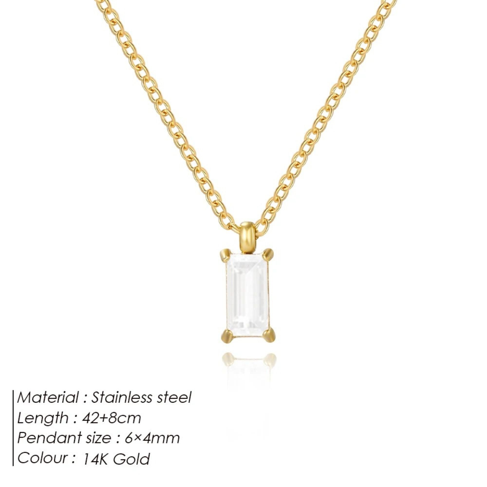 The Geometric Solitaire Necklace