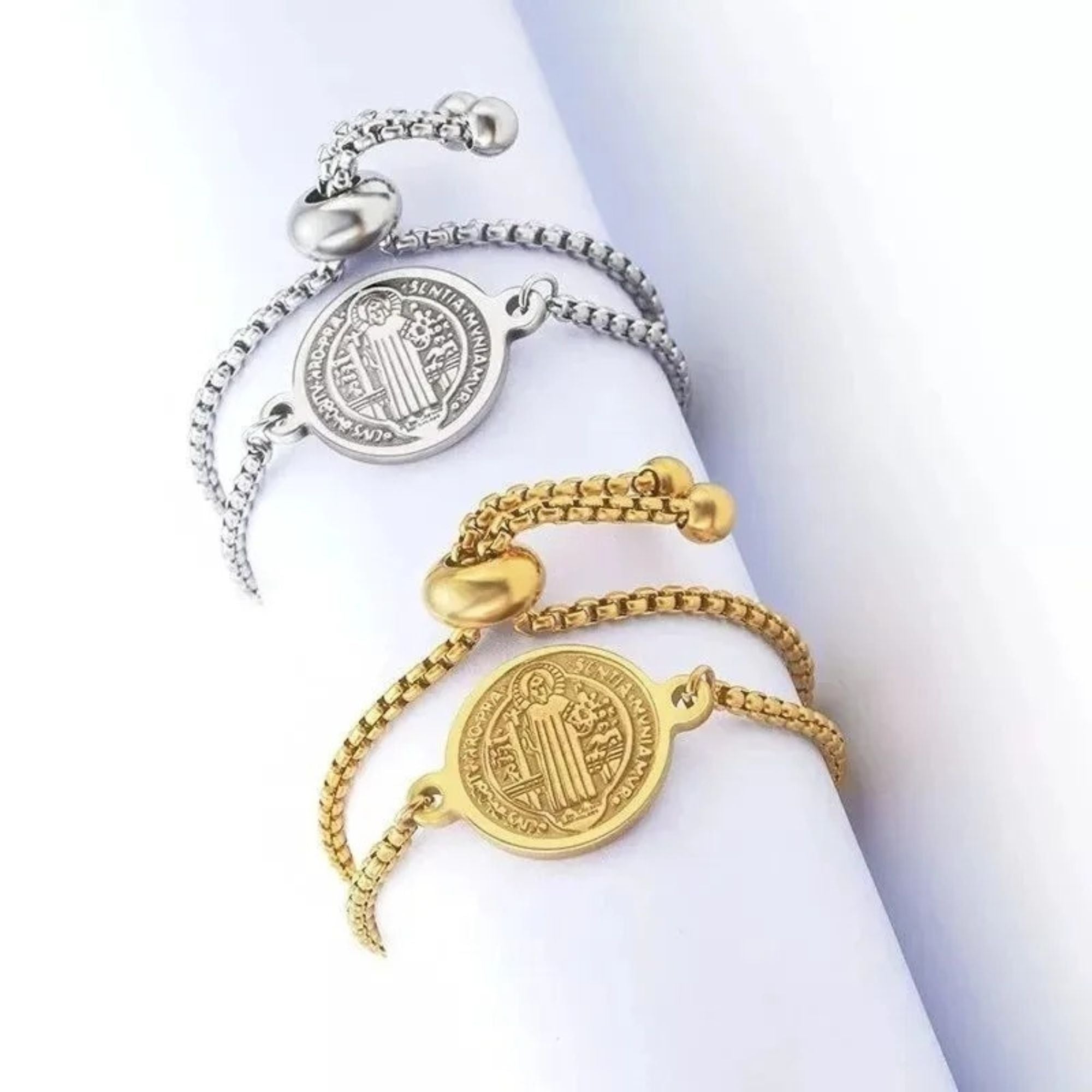 St. Benedict Executive Men's Bracelet – Stainless Steel