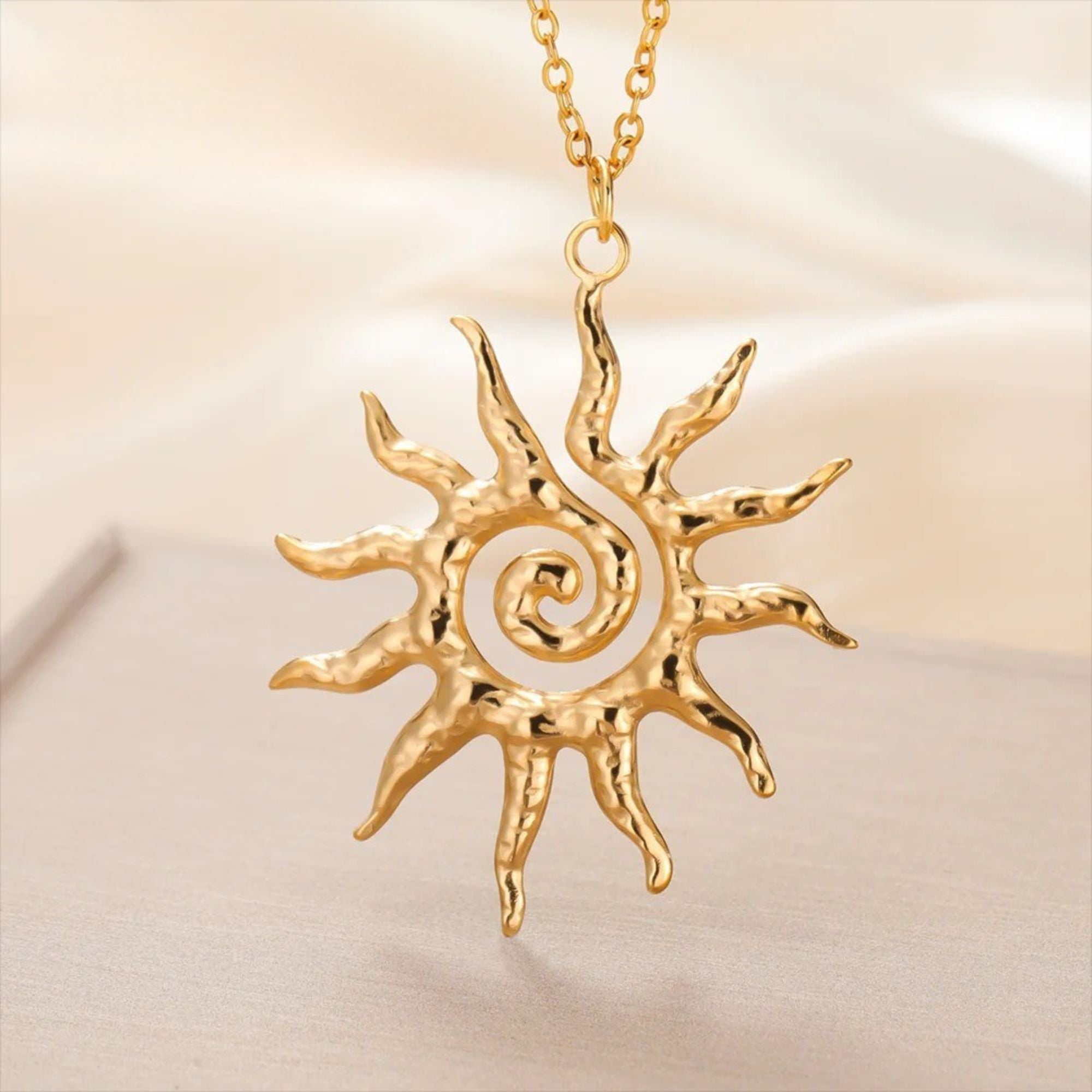 Spiral Sun Necklace