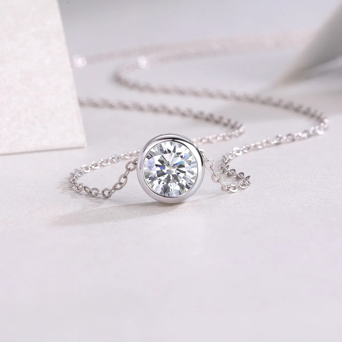 The Solitaire Point of Light Necklace