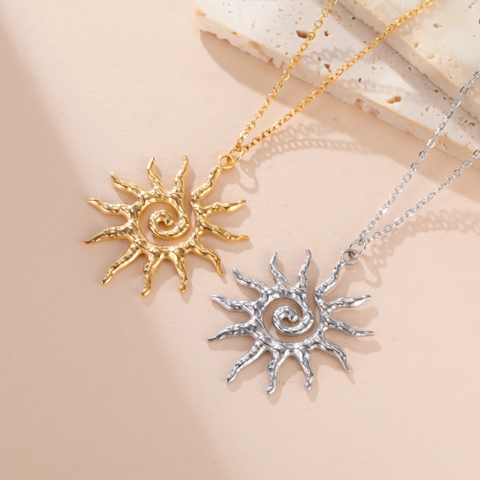 Spiral Sun Necklace