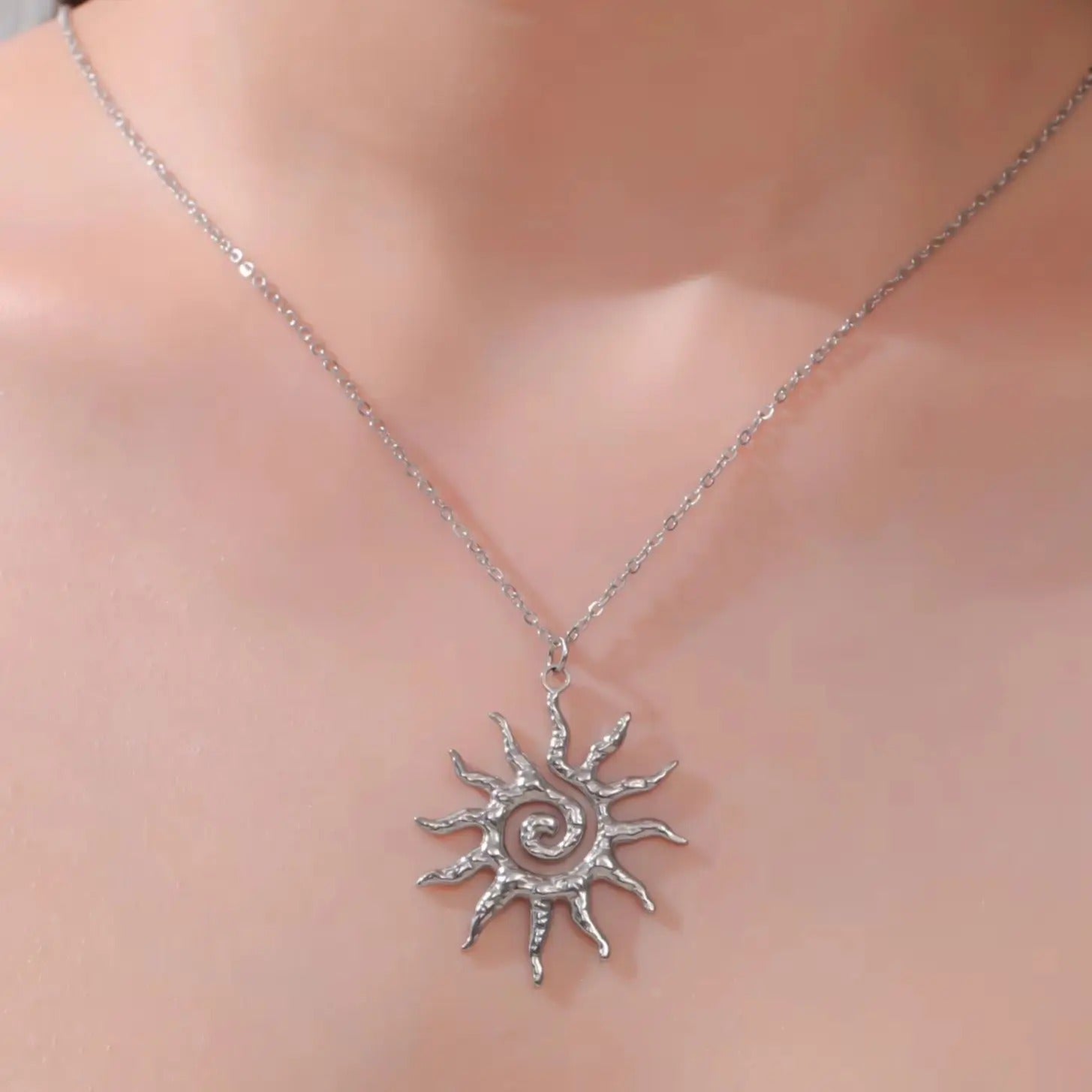 Spiral Sun Necklace