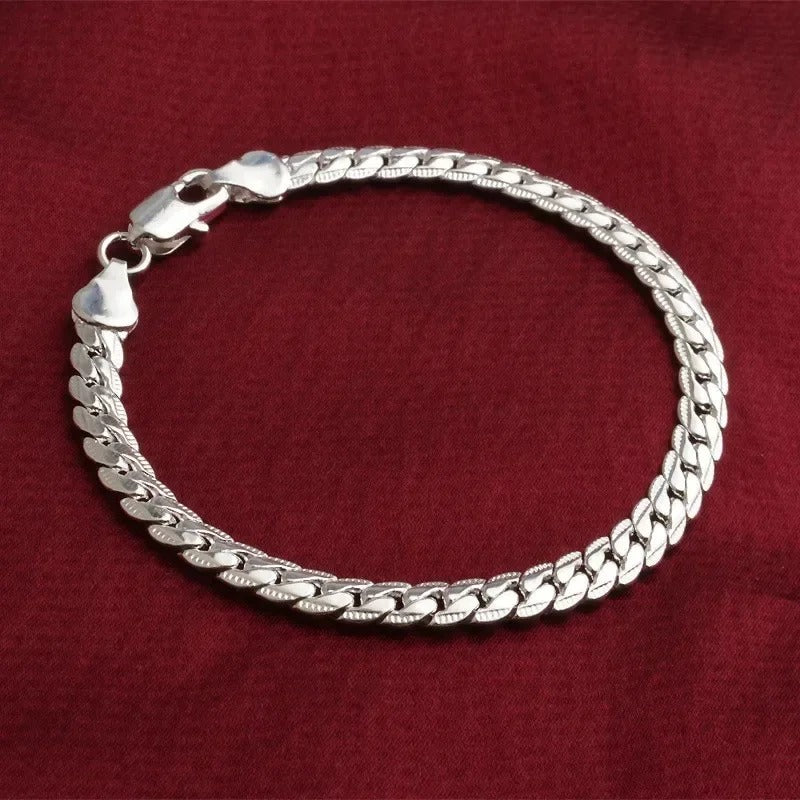 Genuine 925 Sterling Silver Second Skin Bracelet