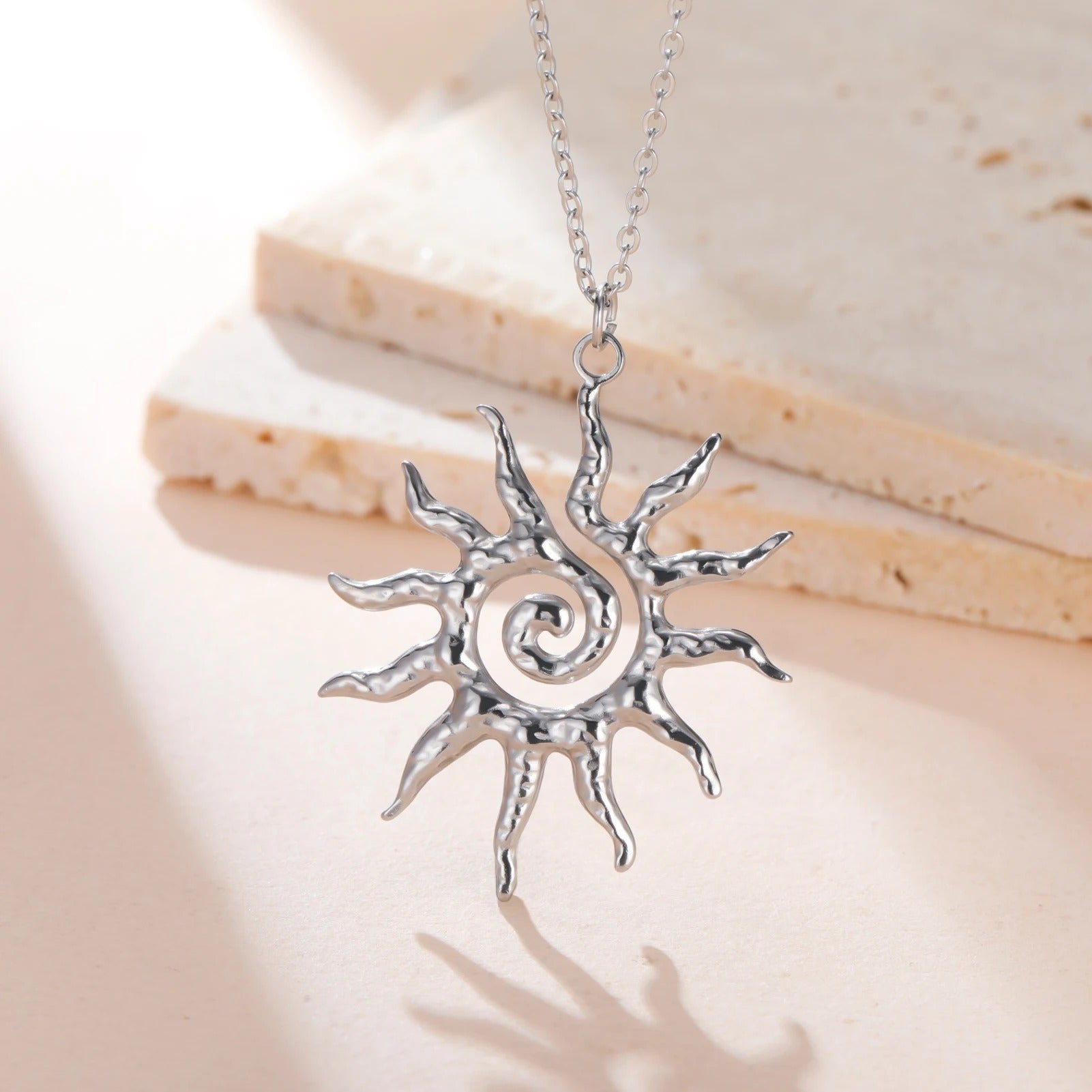 Spiral Sun Necklace
