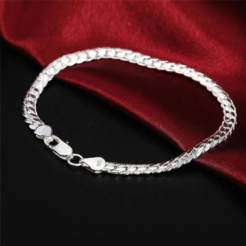 Genuine 925 Sterling Silver Second Skin Bracelet