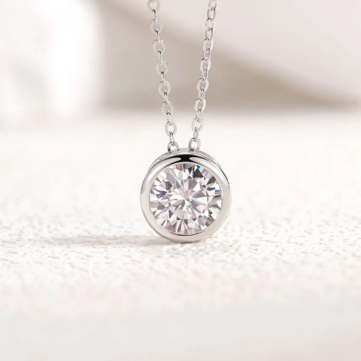 The Solitaire Point of Light Necklace